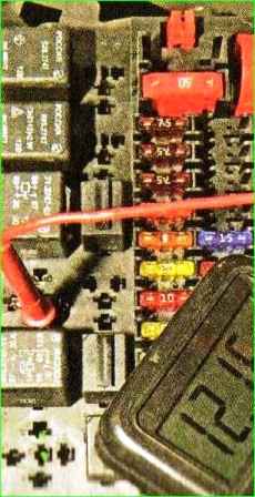 Проверка включения стартера Лада Гранта