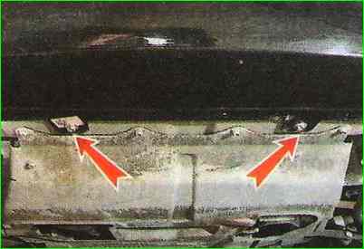 Снятие и установка переднего бампера