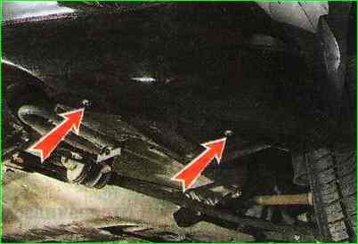 Снятие и установка переднего бампера