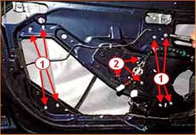 Снятие электростеклоподъемника передней двери