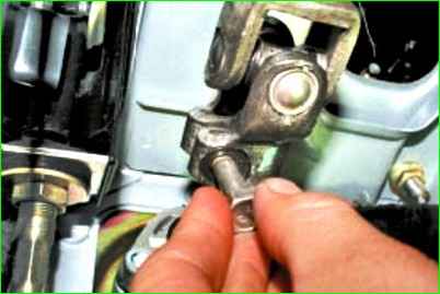 Снятие и установка рулевой колонки