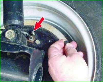 Entlüften des hydraulischen Bremsantriebs