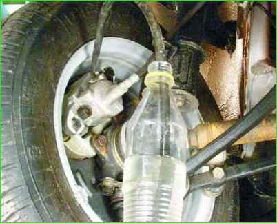 Entlüften des hydraulischen Bremsantriebs