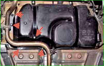 Замена тросов стояночного тормоза