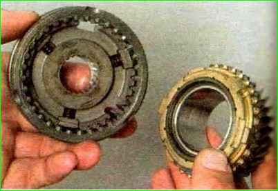 Reparatur des Getriebes des Autos Lada Kalina