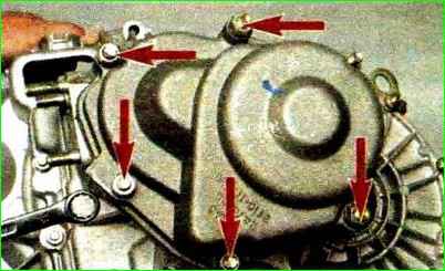 Reparatur des Getriebes des Autos Lada Kalina