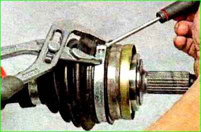 Снятие наружного шарнира