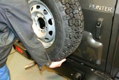 Замена колеса автомобиля УАЗ