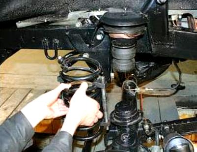 Замена буфера сжатия передней подвески УАЗ Патриот