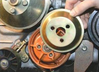 Снятие и установка насоса охлаждающей жидкости УАЗ Патриот