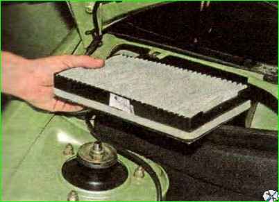 Заміна фільтруючого елемента вентиляції салону