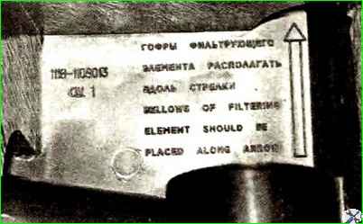 Заміна елемента фільтра двигуна