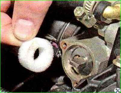 Замена датчика положения дроссельной заслонки