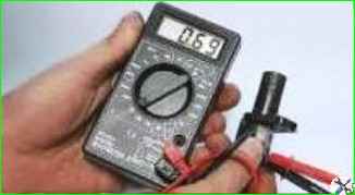 Проверка датчика положения коленчатого вала