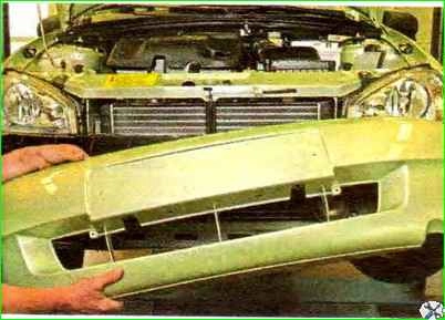 Алдыңғы бамперді алу