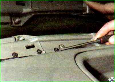 Снятие и установка панели приборов