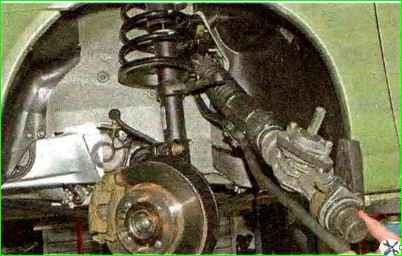 Extracción e instalación del mecanismo de dirección