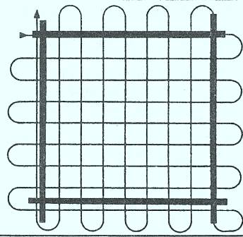 Схема нанесения лака