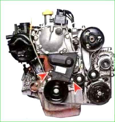 Проверка и замена ремня ГРМ двигателя K7M