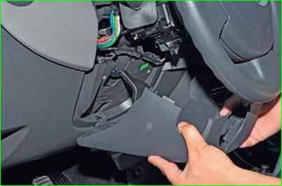 How to remove the steering column switch Lada Largus