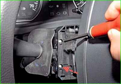 How to remove the steering column switch Lada Largus