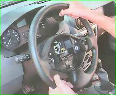 How to remove the steering column switch Lada Largus