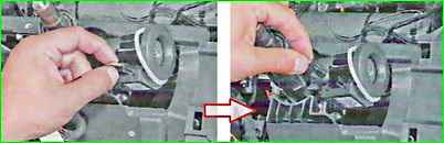 Removing and installing the steering column of the Lada Largus