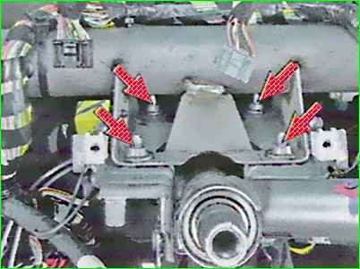 Removing and installing the steering column of the Lada Largus