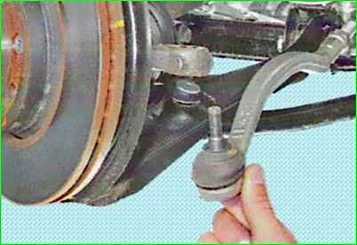 Replacing the steering rod