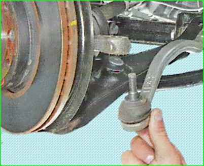 Removing and installation of steering gear Lada Largus