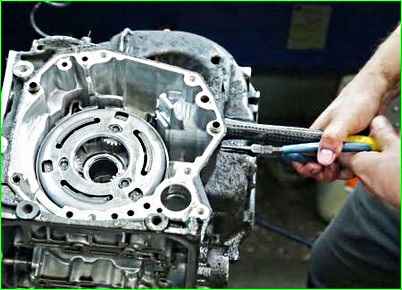 Разборка автоматической коробки DPO