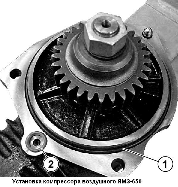 Установка компрессора воздушного ЯМЗ-650