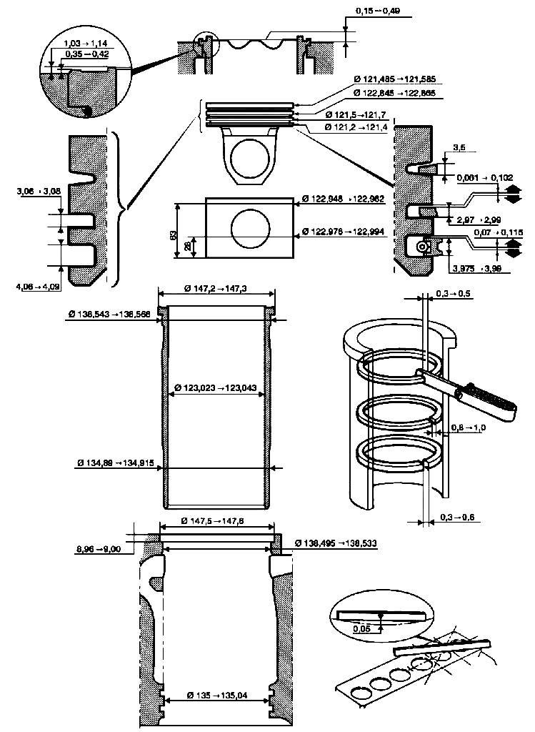 Repair of YaMZ-650 connecting rod and piston group