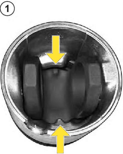Assembly sequence of connecting rod and piston group YaMZ-650