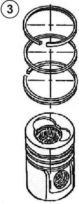Assembly sequence of connecting rod and piston group YaMZ-650