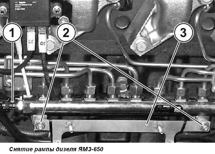 Снятие рампы ЯМЗ-650