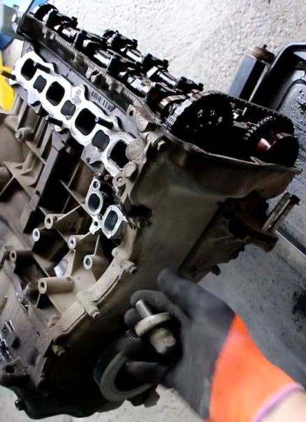 Замена цепи привода ГРМ двигателя 4B10, 4B11 Mitsubishi Lancer