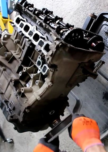 Замена цепи привода ГРМ двигателя 4B10, 4B11 Mitsubishi Lancer