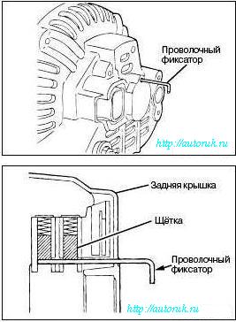 Установка регулятора напряжения в сборе
