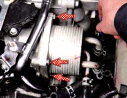 Замена фильтра жидкости вариатора Mitsubishi Lancer