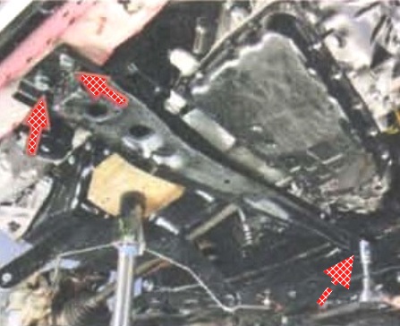 Снятие и установка коробки передач автомобиля Mitsubishi Lancer