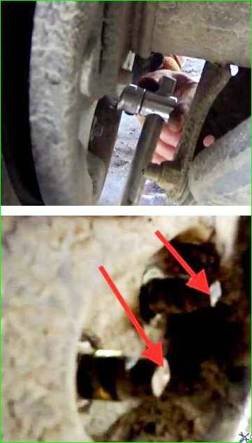 Снятие и установка колодок заднего колеса