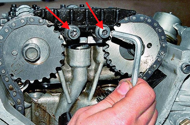 Снятие распределительных валов ЗМЗ-409