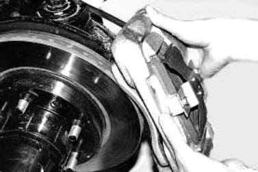 Снятие тормозного диска