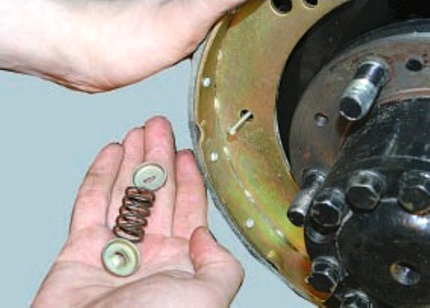 Замена тормозных колодок задних колес