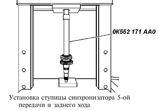 Сборка вторичного вала КПП УАЗ Патриот