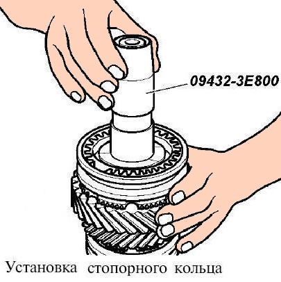 Сборка вторичного вала КПП УАЗ Патриот