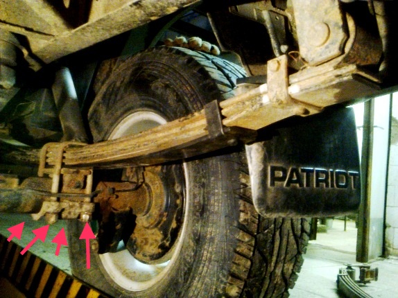 Снятие заднего моста УАЗ Патриот