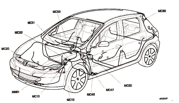 Общее расположение масс 5 дверный