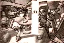 снять шаровые пальцы механизма переключения передач